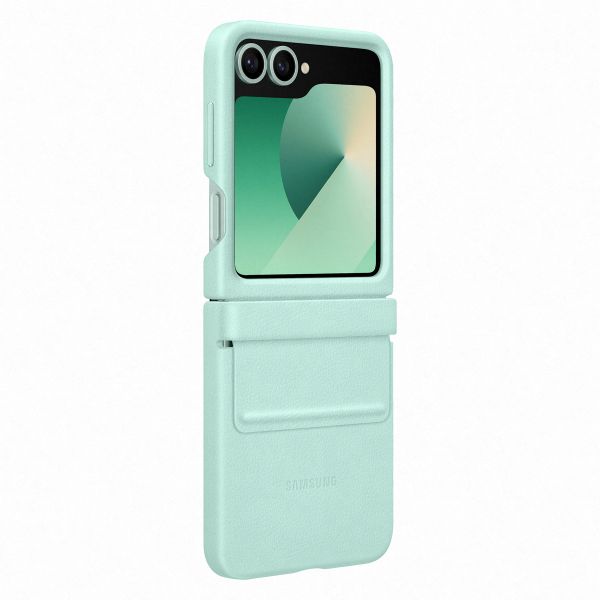 Samsung Original KindSuit Vegan Leather Case Samsung Galaxy Z Flip 6 / Flip 7 FE - Mint