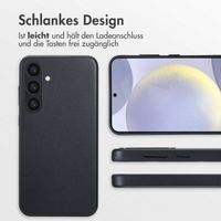 Accezz MagSafe Leather Backcover Samsung Galaxy S24 Plus - Onyx Black