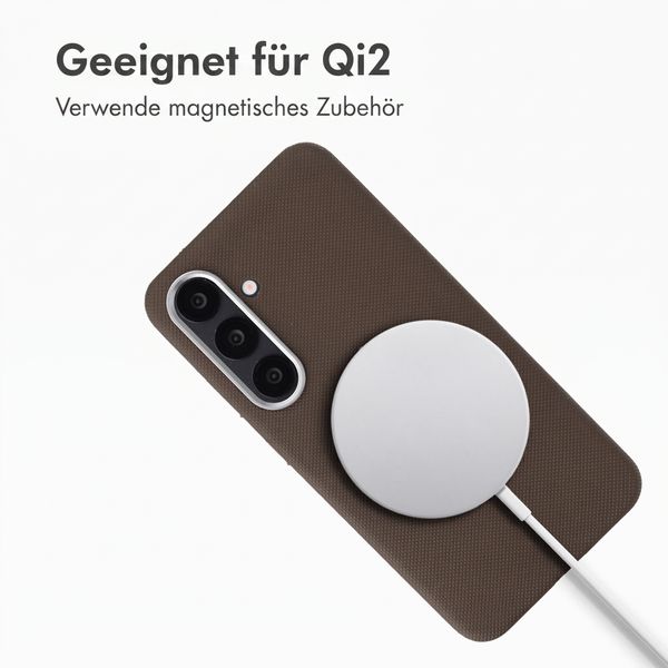 Accezz Mesh Backcover mit MagSafe Samsung Galaxy S25 / S24 - Braun