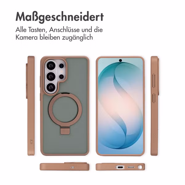 Accezz Ring Stand Backcover mit MagSafe Samsung Galaxy S26 Ultra - Braun
