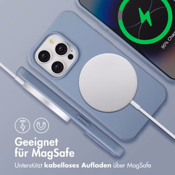 imoshion Color Backcover mit abnehmbarem Handykette und MagSafe Apple iPhone 14 Pro - Ash Blue