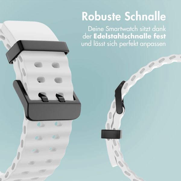 imoshion Ocean Silikonarmband für das  Samsung Galaxy Watch Ultra (2024/2025) - Weiß