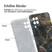 imoshion Design Hülle Samsung Galaxy A12 - Black Marble