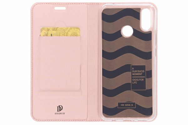 Dux Ducis Slim TPU Klapphülle Roségold für das Huawei P Smart Plus