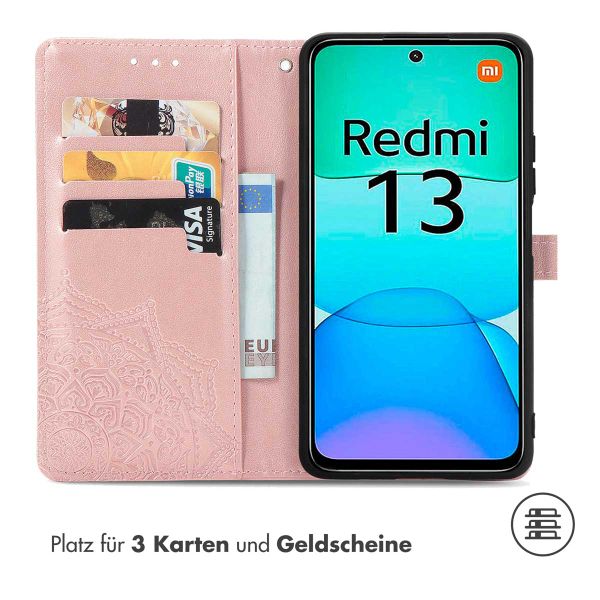 imoshion Mandala Klapphülle Xiaomi Redmi 13 4G - Rosé gold