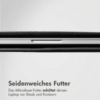 Accezz Leather Laptop Hülle Apple MacBook 13 Zoll - Laptop Sleeve - Schwarz