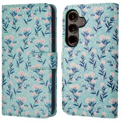 imoshion Design Klapphülle Samsung Galaxy S24 - Blue Flowers