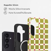 Selencia Vivid Rückabdeckung mit MagSafe Samsung Galaxy S26 - Check This Olive