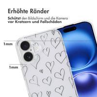 imoshion Design Hülle für das iPhone 16 - Hearts