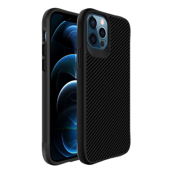 imoshion Rugged Hybrid Carbon Case für das iPhone 12 (Pro) - Schwarz