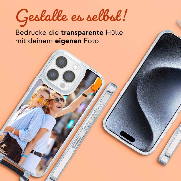 Gestalte deine eigene MagSafe Hülle mit abnehmbarem Band Apple iPhone 15 Pro - Transparent