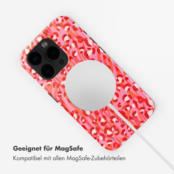 Selencia Vivid Tough Back Cover mit MagSafe für das iPhone 15 Pro - Wild Spots Lipstick