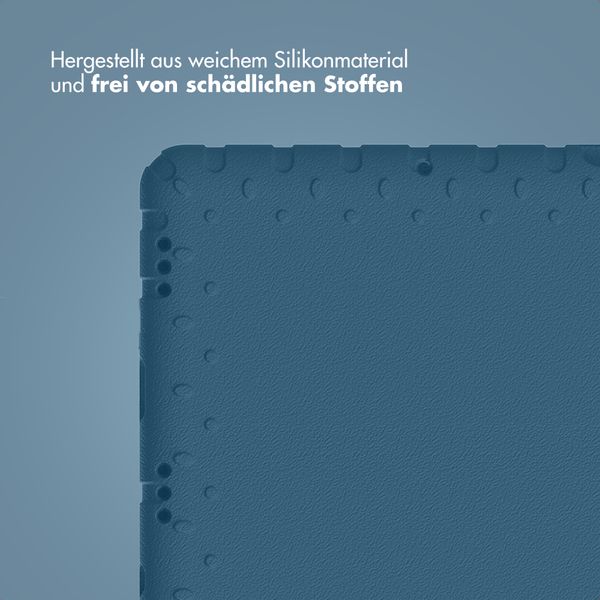 imoshion Schutzhülle mit Handgriff kindersicher Samsung Galaxy Tab A11 Plus / A9 Plus - Dunkelblau
