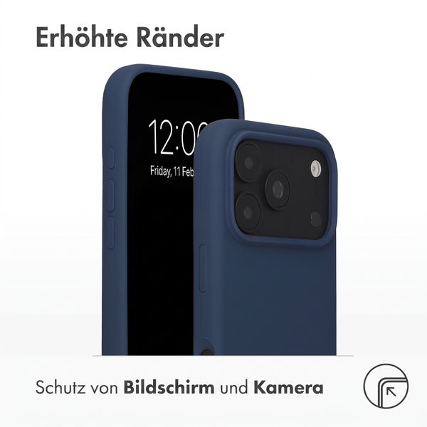 Accezz Liquid Silikoncase mit MagSafe Apple iPhone 18 Pro / 17 Pro - Dunkelblau
