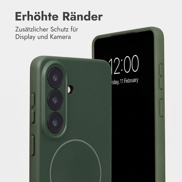 Accezz Grip Backcover mit MagSafe Samsung Galaxy S26 - Dunkelgrün