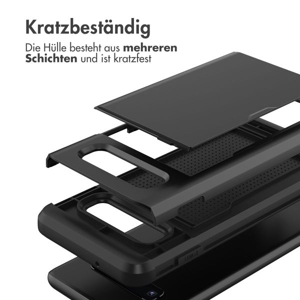 imoshion Backcover mit Kartenfach für das Samsung Galaxy S10 - Schwarz