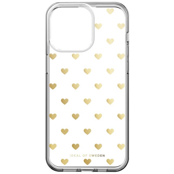 iDeal of Sweden Clear Case für das iPhone 15 Pro Max - Golden Hearts