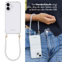 imoshion Back Cover mit Band + Armband für das iPhone 16 - Perlen