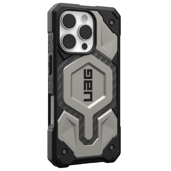 UAG Monarch Pro Backcover für das iPhone 16 Pro - Titanium