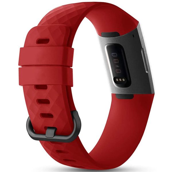 imoshion Silikonband für die Fitbit Charge 3 / 4 - Rot