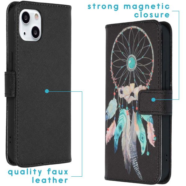 imoshion Design TPU Klapphülle für das iPhone 13 - Dreamcatcher