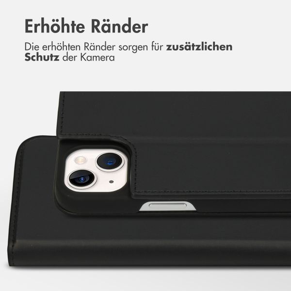 Accezz Premium Leather Slim Klapphülle Apple iPhone 13 - Schwarz
