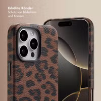 Selencia Sabi Backcover Leopardenmuster mit MagSafe Apple iPhone 16 Pro Max - Mocha Brown