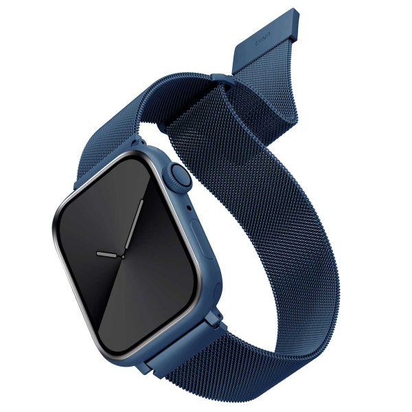 Uniq Dante Mesh-Stahlarmband für die Apple Watch Series 1 bis 10 / SE / Ultra (2) (44/45/46/49 mm) - Kobaltblau