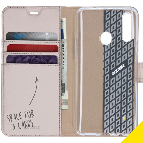 Accezz Wallet TPU Klapphülle Samsung Galaxy A20s - Gold