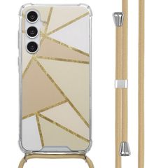 imoshion Design Hülle mit Band Samsung Galaxy A55 - Beige Graphic