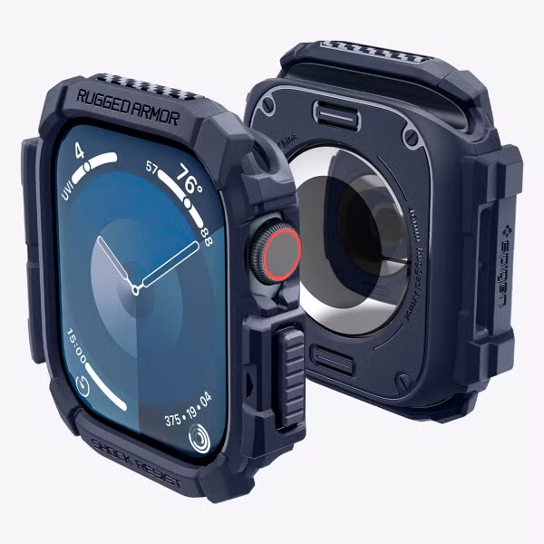 Spigen Rugged Armor™ Hülle für die Apple Watch Series 10 / 11 - 46 mm - Marineblau