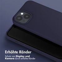 Selencia SilikonHülle mit abnehmbarem Band Apple iPhone 15 - Dunkelblau