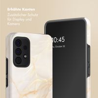 Selencia Vivid Back Cover Samsung Galaxy A53 - Golden Beige Marble