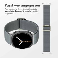 imoshion Elastisches Nylonarmband für das Samsung Galaxy Watch 8 (Classic) - 40 / 44 / 46mm - Grau