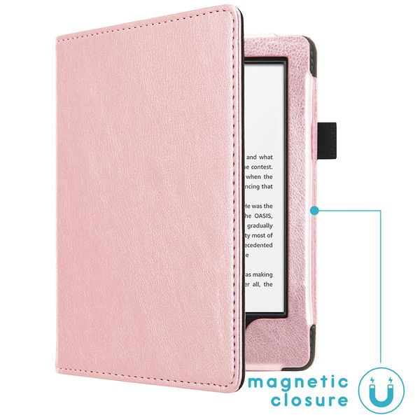 imoshion Vegan Leather Klapphülle Amazon Kindle 10 - Roségold