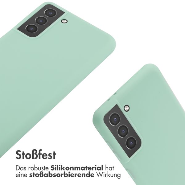 imoshion SilikonHülle mit Band Samsung Galaxy S21 Plus - Mintgrün
