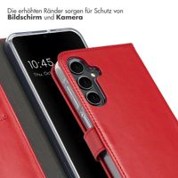 Selencia Echtleder Klapphülle für das Samsung Galaxy A16 5G - Rot