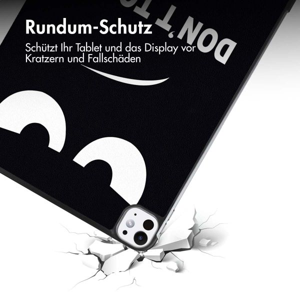 imoshion Design Trifold Klaphülle Apple iPad Pro 11 (2024) M4 - Don't touch