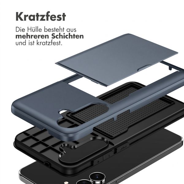 imoshion Backcover mit Kartenfach Samsung Galaxy S26 FE - Dunkelblau