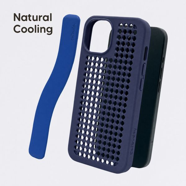 Callbuddy Hülle mit Strap Apple iPhone 17e / 16e / 15 / 14 / 13 - Deep Marine