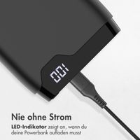 imoshion Powerbank 20.000 mAh + Accezz Ultra Slim GaN Ladegerät + Accezz USB-C- auf USB-C-Kabel - 1 Meter - Schwarz