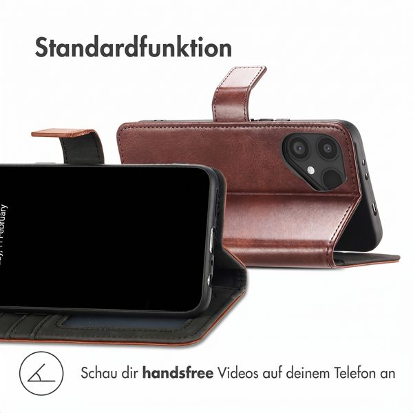 imoshion Luxuriöse Klapphülle Samsung Galaxy Z Fold 6 - Dunkelbraun