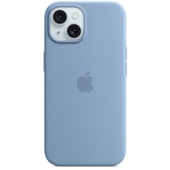 Apple Silikon-Case MagSafe für das iPhone 15 - Winter Blue