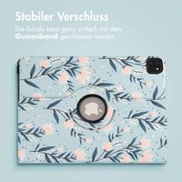 imoshion 360° drehbare Design Klapphülle Apple iPad Pro 12.9 (2018/2020/2021/2022) - Flowers