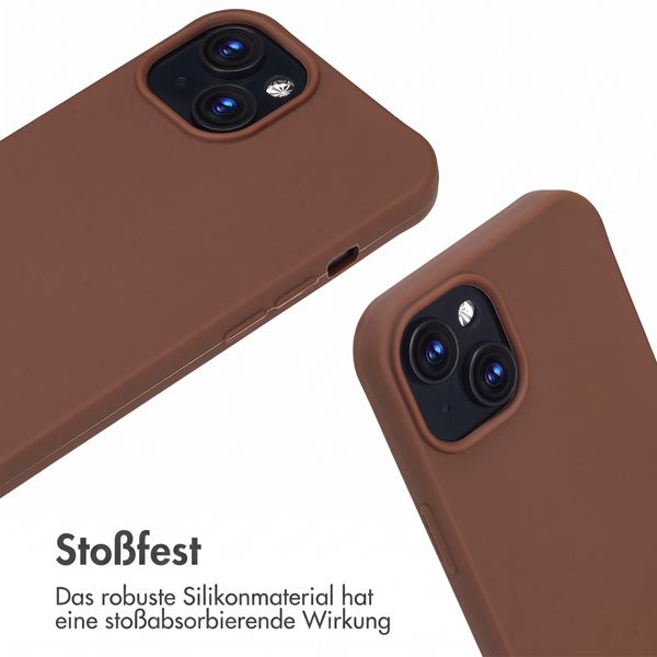 imoshion SilikonHülle mit Band Apple iPhone 14 / 13 - Braun