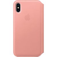 Apple Leather Folio Klapphülle Pink für das iPhone X / Xs