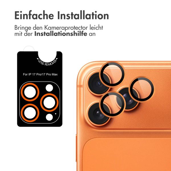 imoshion 2er Pack Kameraobjektivschutz für das Apple iPhone 17 Pro / 17 Pro Max - Orange