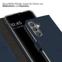 Selencia Echtleder Klapphülle Samsung Galaxy S24 Plus - Dunkelblau