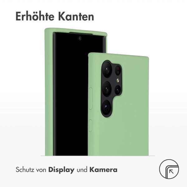 Accezz Liquid Silikoncase Samsung Galaxy S23 Ultra - Grün