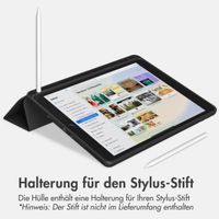 Accezz Smarte Klapphülle aus Silikon Apple iPad 6 (2018) 9.7 Zoll / iPad 5 (2017) 9.7 Zoll - Schwarz